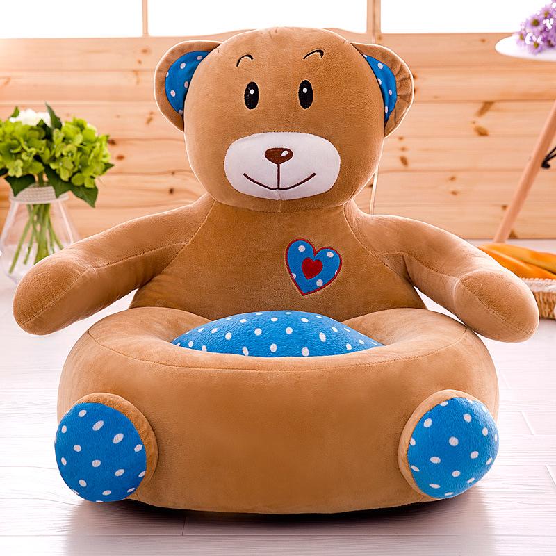 Ленивый детский плюшевый диван-животное: Куклы динозавр, жираф, слон
