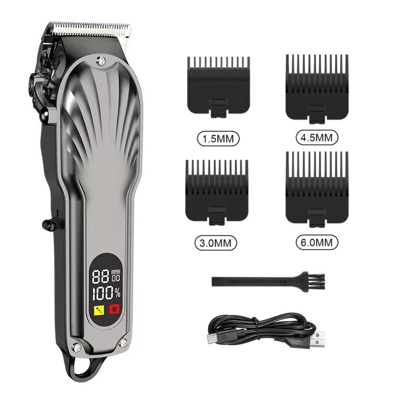 Professional men's hair scissors for creating personalized hairstyles High-power adjustable wireless trimmer Zero-gap trimmer