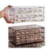 Transparent Multi-Layer Jewelry Storage Box with Drawers for Rings, Earrings, and Necklaces