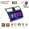 Android Car Radio Stereo для Suzuki Swift 2005-2010 GPS-навигация 2DIN 4-ядерный мультимедийный проигрыватель Carplay Autoradio 4+64 ГБ