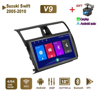 Android Car Radio Stereo для Suzuki Swift 2005-2010 GPS-навигация 2DIN 4-ядерный мультимедийный проигрыватель Carplay Autoradio 4+64 ГБ