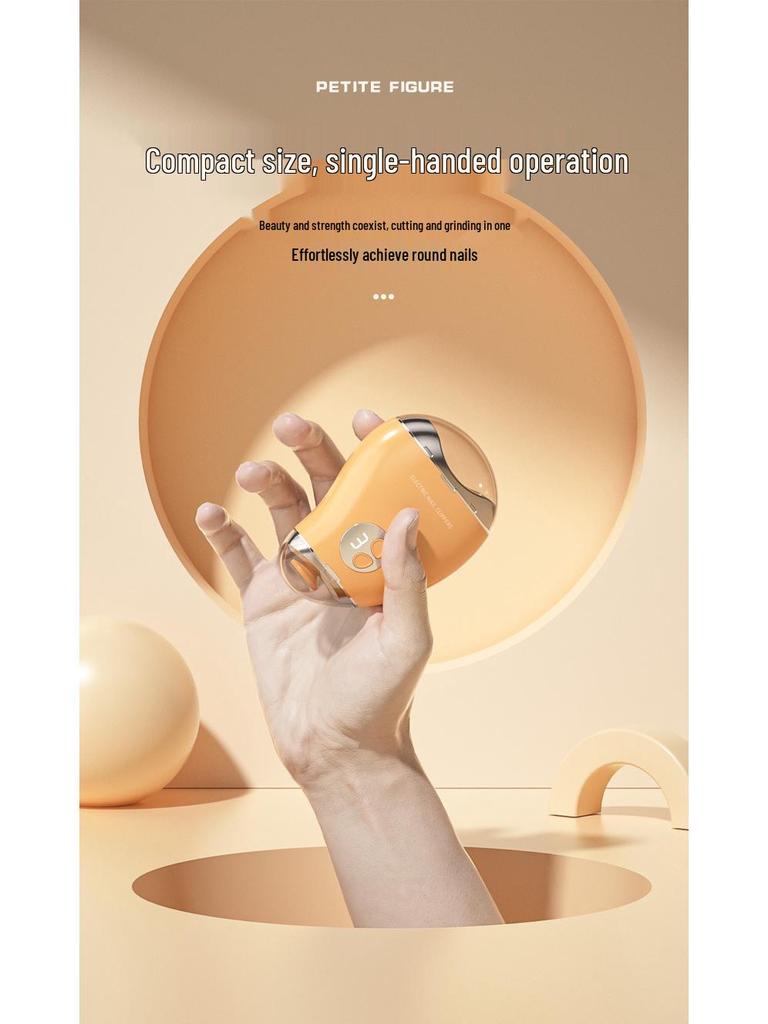 New Norman Ga Electric Nail Clipper & Scissors: 2-in-1 Cutting & Grinding, Rechargeable for Elders & Kids