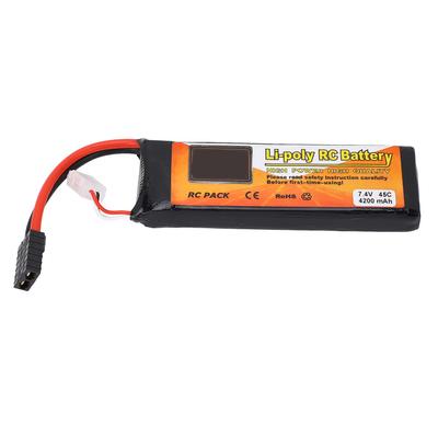 7.4V 4200mAh 45C 2S LiPo аккумулятор FPV Racing Drone литиевый аккумулятор с вилкой для RC самолета