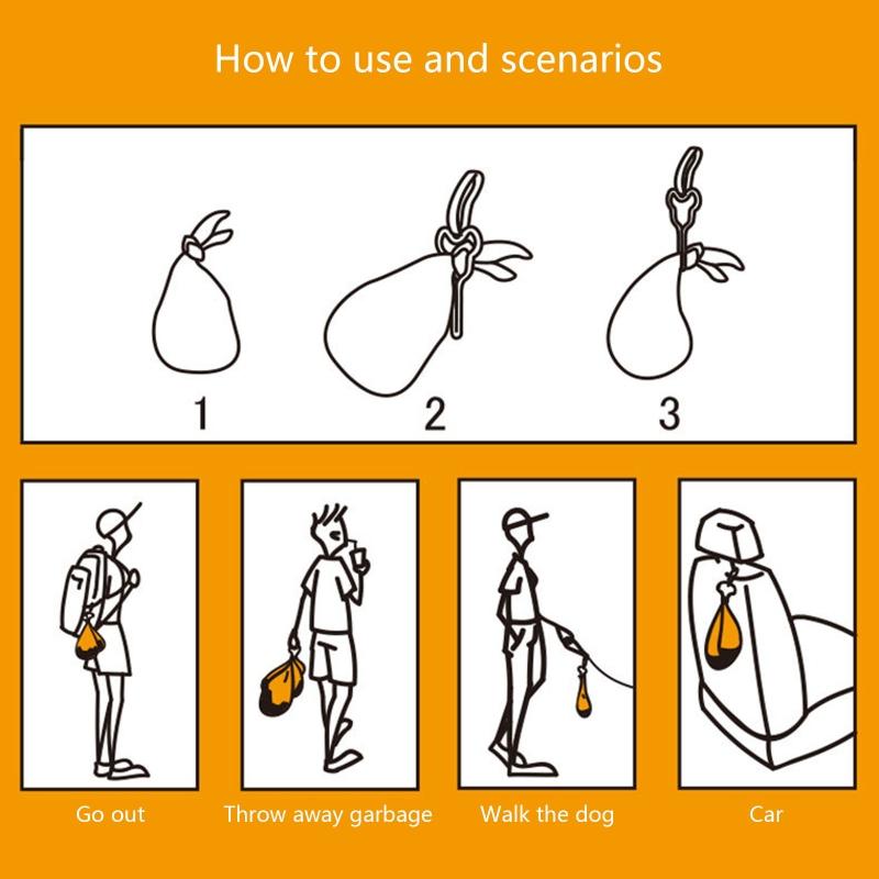 7 шт. Экологичный полипропиленовый диспенсер для собачьих какашек, держатель для собачьих какашек, зажим для рук, принадлежности для уборки собак