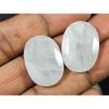 18X25MM Natural Rainbow Moonstone Oval Both Side Checker Gemstone 2Pcs Lot RML-1008