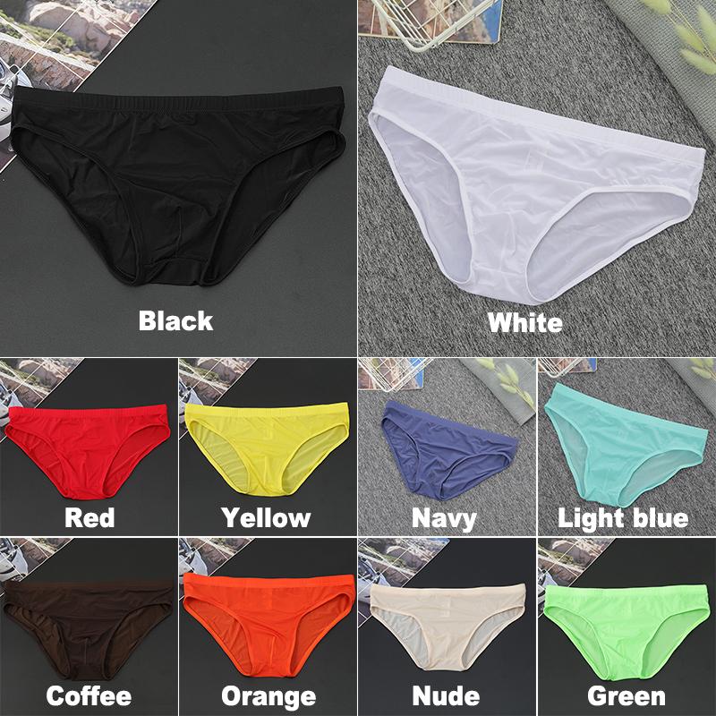 Сексуальные трусы-боксеры из ледяного шелка, шелковистое мужское нижнее белье, однотонное M-4XL, быстросохнущее, 10 цветов