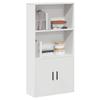 VidaXL Bookcase White 60x24x120 Cm Engineered Wood, Bookshelf, Storage Rack, Book Holder, Cabinet 860418