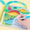 DIY Coloring Water Painting Book Reusable Water Coloring Book Magic Drawing Book  Learning