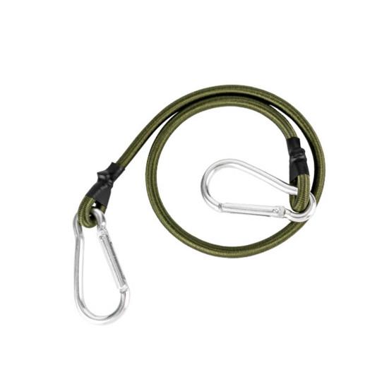 30/60/90СМ Эластичный шнур с карабином Усиленный для улицы, кемпинга, автодома, палатки, велосипеда, каяка, багажа, груза, эластичные стяжки, веревка