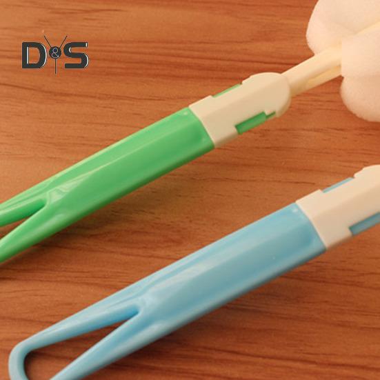 5 шт. Щетка для бутылок, губка для чистки чашек, съемная длинная ручка, портативная щетка для чистки чашек, стаканов, бутылок с водой