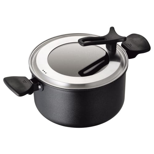 Kai Corporation KHS DW5645 Lightweight 22cm Two-Handled Pot, Gas/Induction Compatible, with Lid, PFOA and PFOS Free