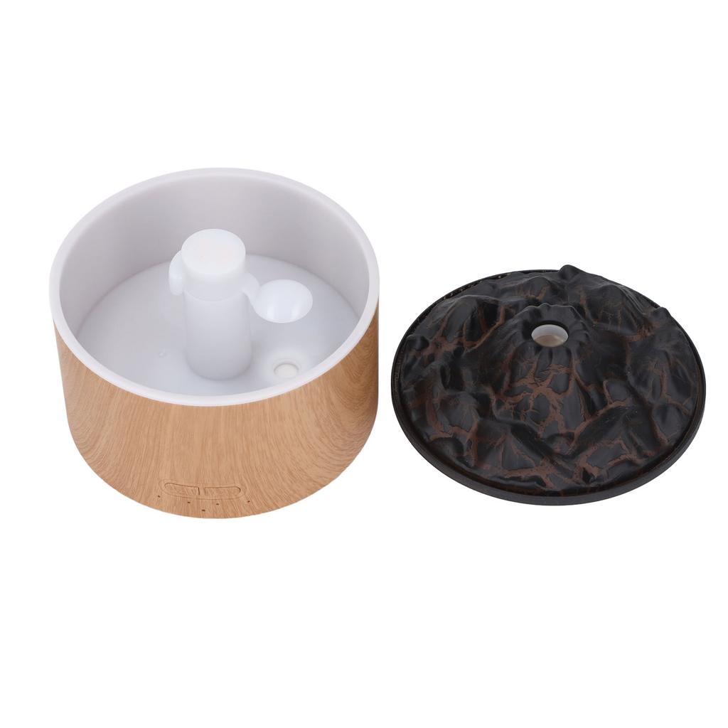 Светодиодный увлажнитель-диффузор 330 мл с двухцветным светом и 4 таймерами, увлажнитель-диффузор с эффектом вулканического пламени