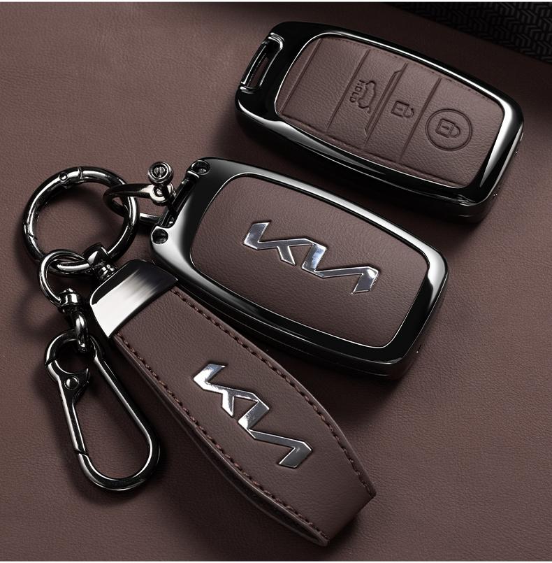 BTQNM1 Zinc Alloy Car Key Case Case Shell For Kia RIO 3 Optima Xceed Ceed Sorento 2011 Forte Niro 2023 Soul 2019 EV6 Sportage 4 Stonic