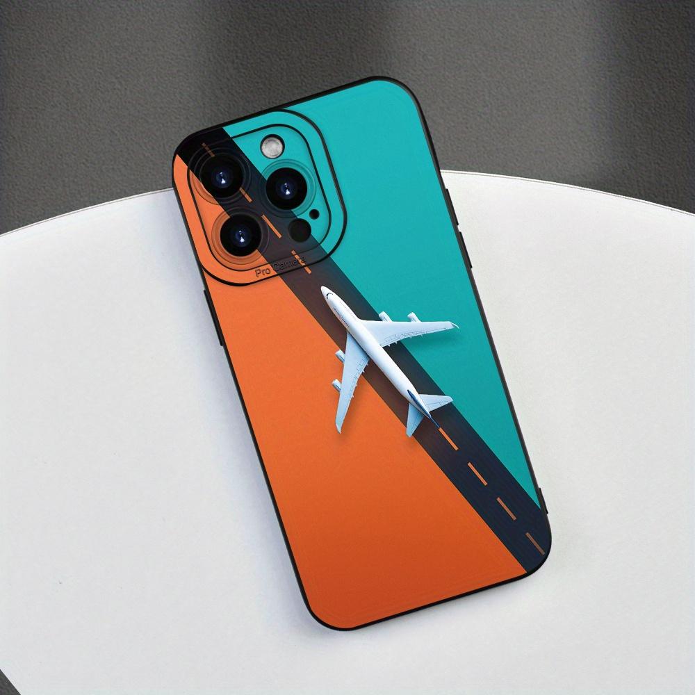 Модный чехол для телефона с рисунком самолета, подходящий для iPhone 17 16 15 14 13 12 11 Pro/Max/Plus, противоударная задняя крышка