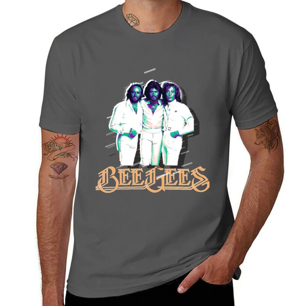Bee Gees Big Head Tshirt Large Size Soft Cotton Tshirt