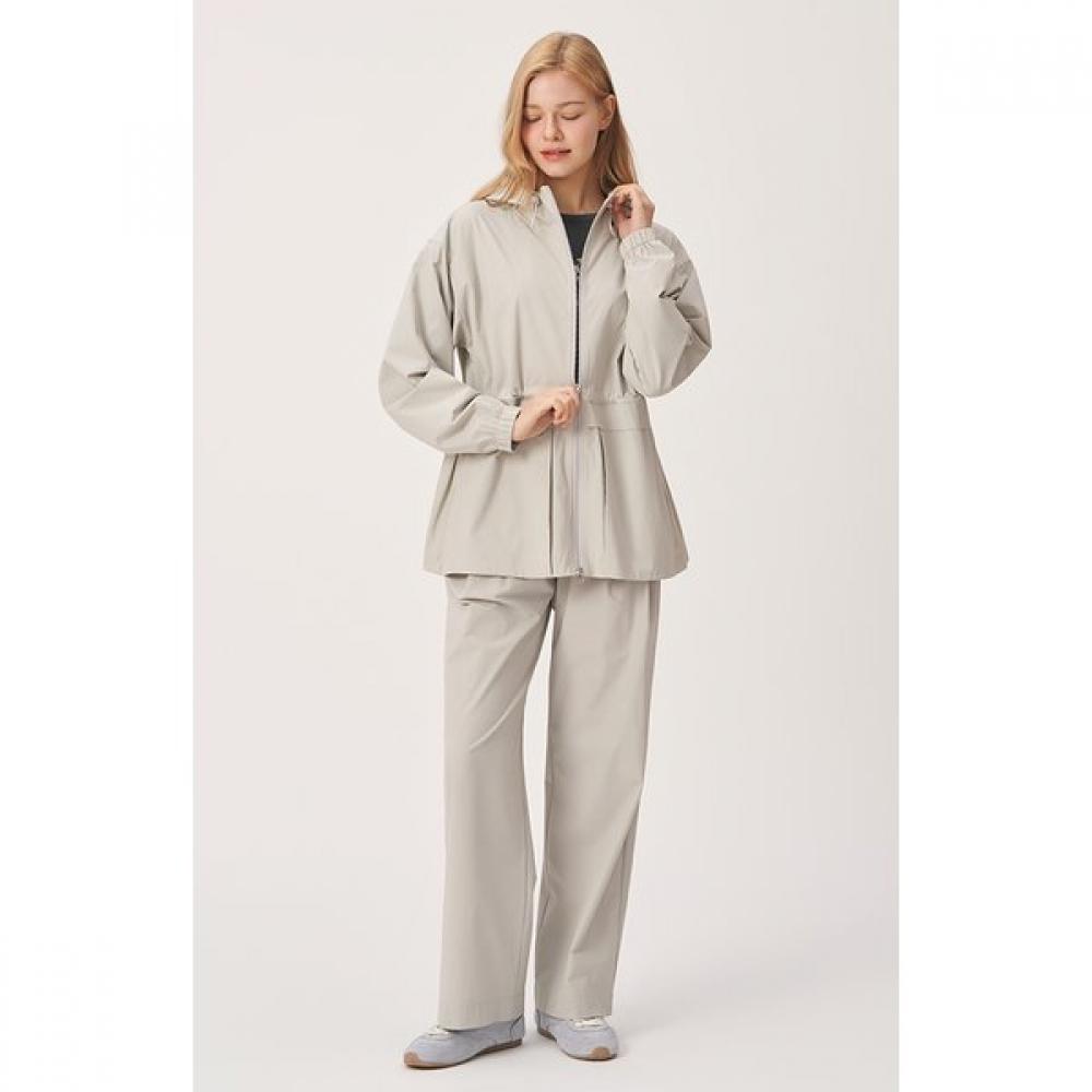 Huit Hooded Big Pocket Half Jumper Htwjp6i05t