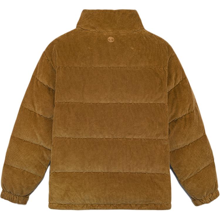 Timberland Stand Collar Warm Versatile Duck Down Puffer Jacket Men Outerwear Dark-Wheat A6X6J-EH2