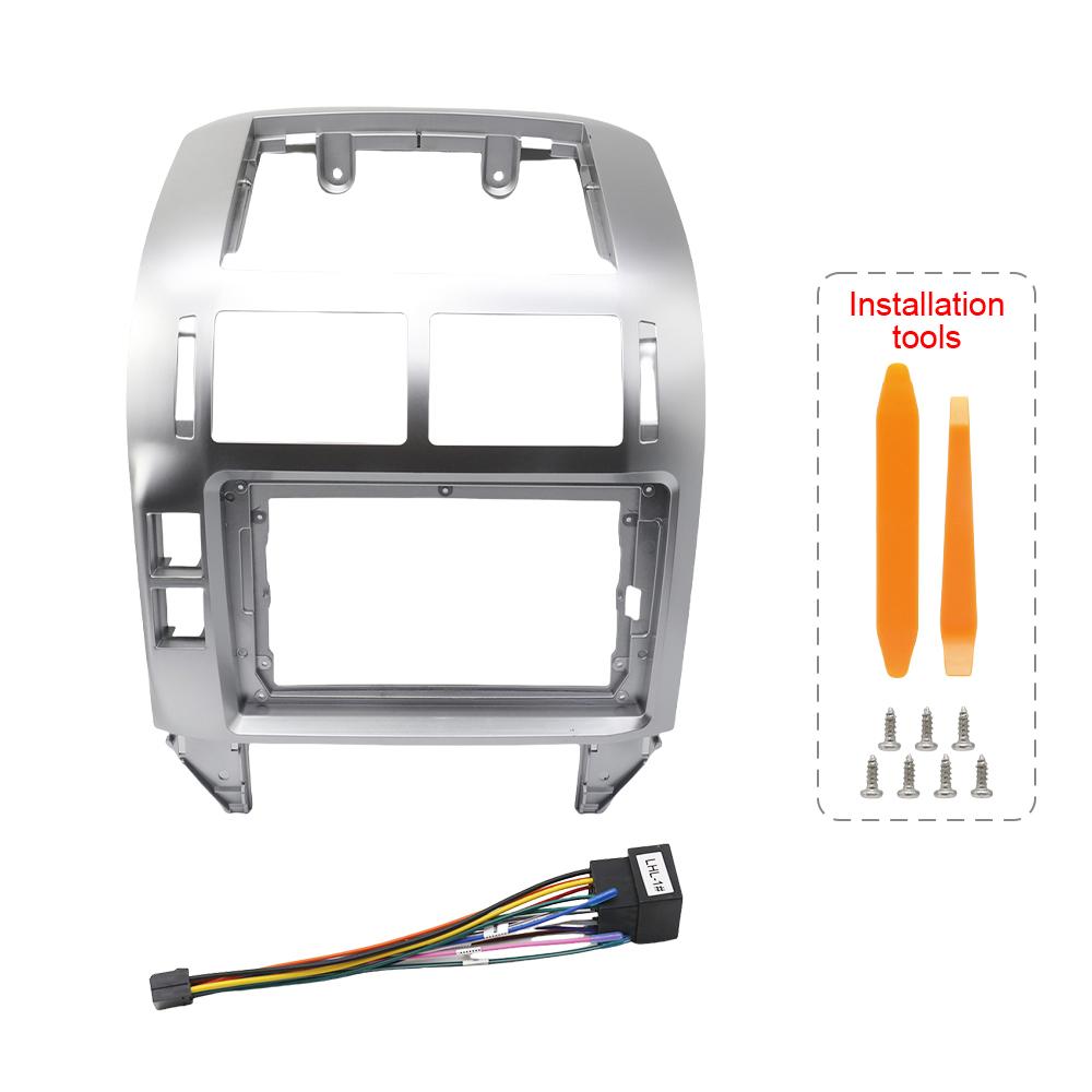 2Din 9 Inch Car Radio Fascia For Volkswagen POLO 2004-2011 Frame Android MP5 Player Stereo Panel