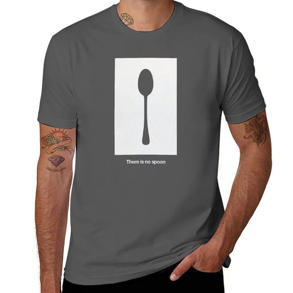 There is no spoon TShirt Fashion Casual Short Sleeve TShirt