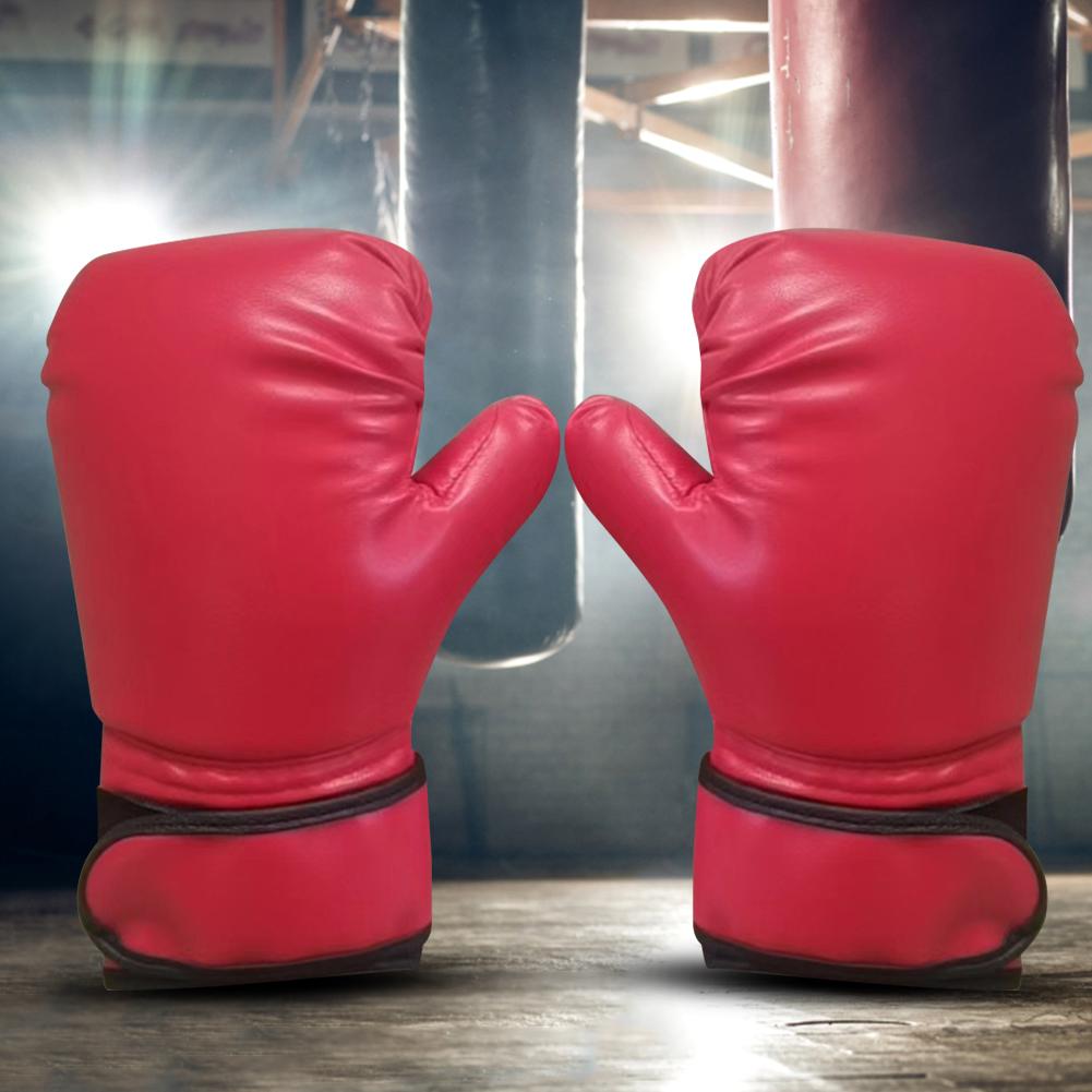 Детские боксерские перчатки Дышащие перчатки для кикбоксинга Перчатки для единоборств из искусственной кожи Перчатки для тхэквондо для мальчиков, девочек, юношей
