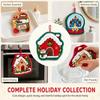 Quick-drying Christmas Tree Hand Towel Absorbent Santa Claus Handkerchief  Xmas Decor