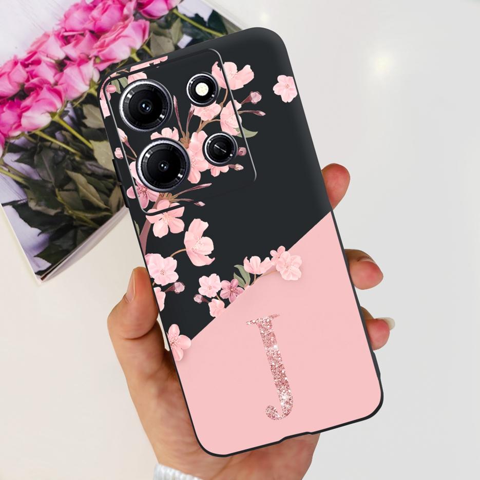 Чехол для Infinix Note 30i X6716 Роскошная задняя крышка с буквами Мягкий силиконовый чехол для телефона для Infinix Note 30 Pro Note30 Note30i Бампер