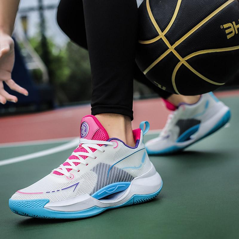 Модные мужские баскетбольные кроссовки для тренировок в полевых условиях, спортивные оригинальные нескользящие дышащие кроссовки для женщин, студентов, спорта, мужчин, баскетбольная обувь