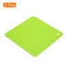 2pcs Uxcell Dish Drying Mat Set 18 x 18 cm Silicone Reusable Drain Pad Heat Resistant Suitable for Kitchen Counter Fridge Drawer