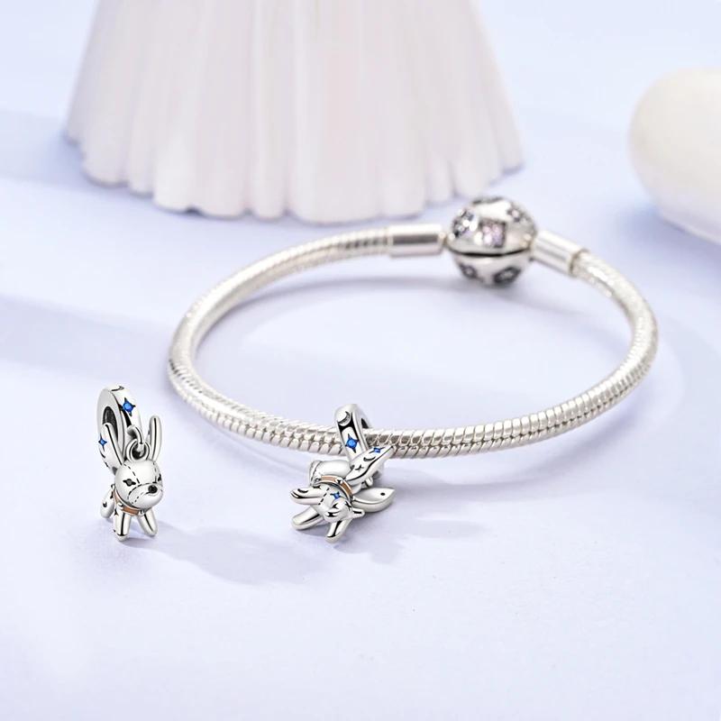 Оригинальные бусины Charmscopper Cool Bulldog Животные Подходят к браслетам-цепочкам Charms Для женщин Изготовление ювелирных изделий DIY Тонкие подарки