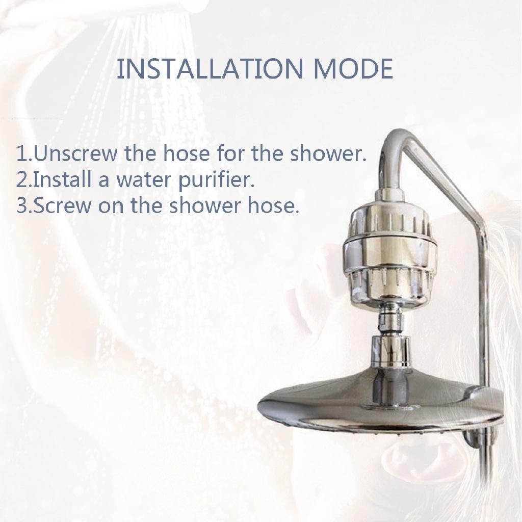 1/2'' Умягчитель для очистки воды Удаление хлора 15 ступеней Очиститель воды для ванны Фильтр для душа в ванной комнате НОВЫЙ