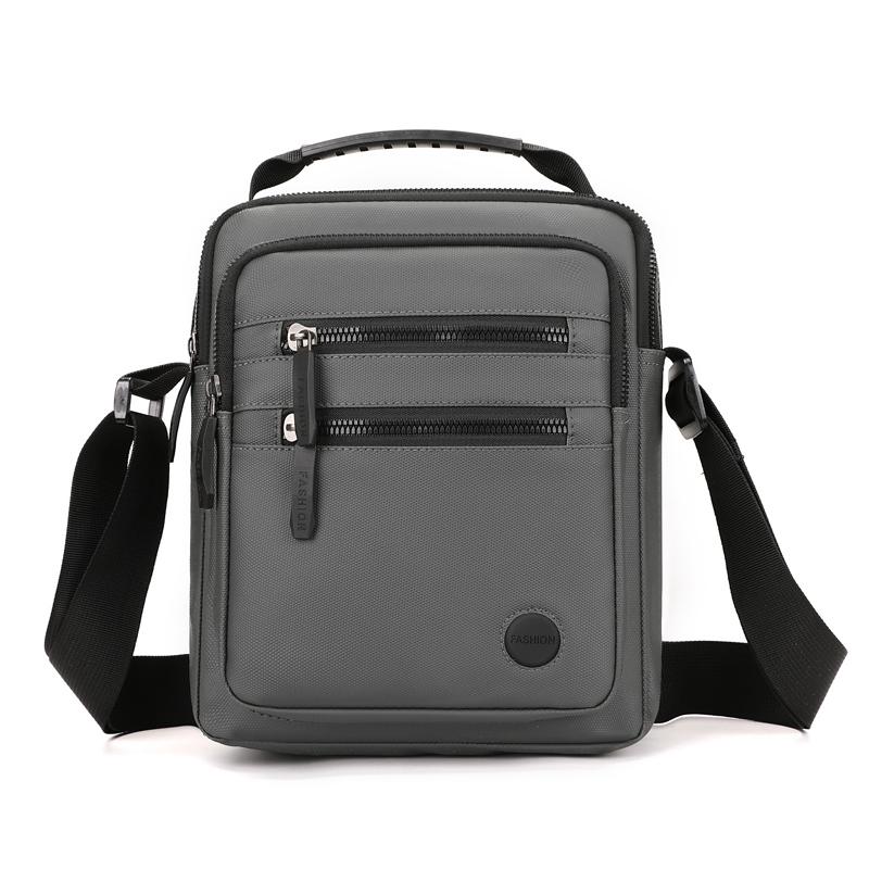 Vintage Waterproof Shoulder Bag Men Fashion Crossbody Bags Large Capacity Simple Travel Student Computer Bag Purse Handbag