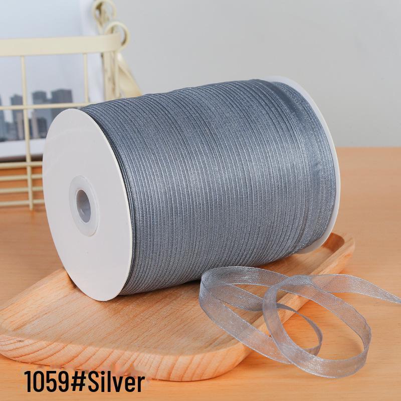 1 см прозрачная снежная пряжа лента для аксессуаров для волос и подарочных пакетов