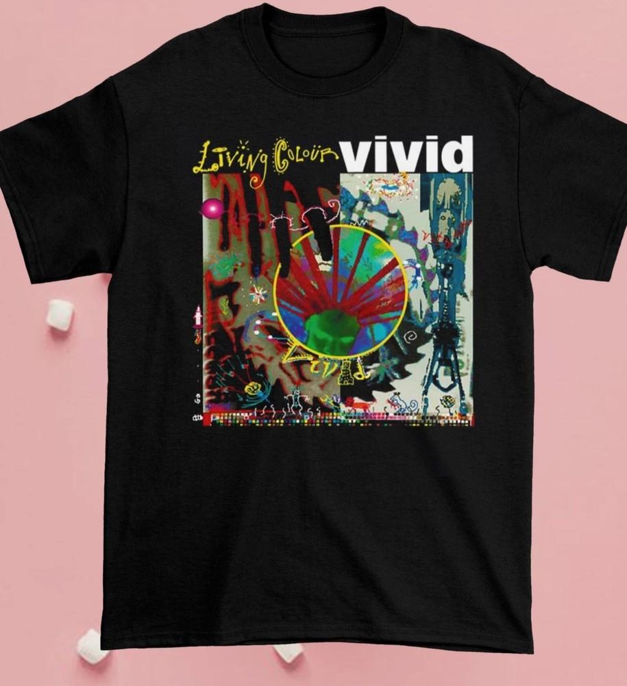 Living Colour Vivid Album Trending Gift funny Men All size Black Shirt Unisex T-Shirt