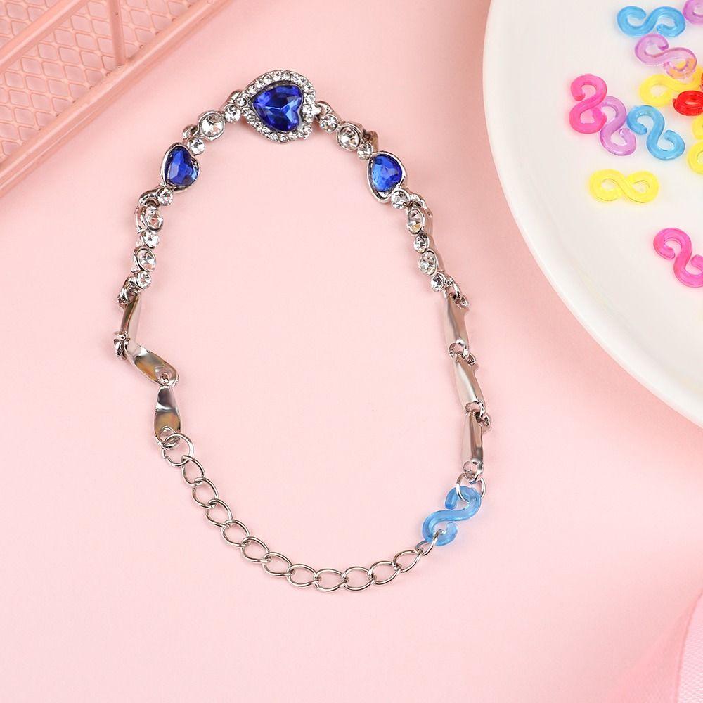 500pcs Acrylic Loom Bands Braid Hook Colorful Clasp Rubber Band Clips DIY Necklace Bracelet