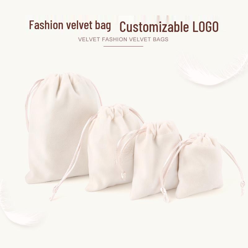 Lucky Bag Flannel and Brocade Jewelry Pouch