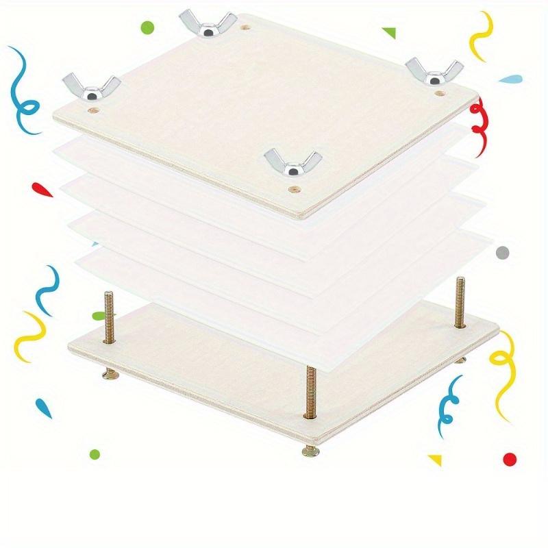 1 Set Wooden Flower Press Kit - Preserve Botanical Specimens, Leaves, and Flowers with Ease - DIY Craft Tool for Nature Enthusiasts