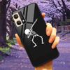 For Oppo Reno7 4G Case Fashion Tempered Glass Moon Star Bumper Cases for Oppo Reno 7 4G Phone Cases CPH2363 Luxury Funda Capa