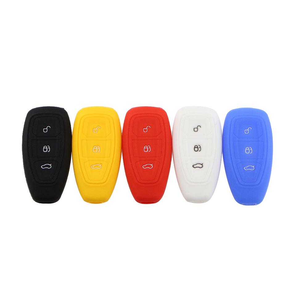 Силиконовый чехол для ключей для Ford Kuga 2021 Focus Mk4 2020 Fiesta Mondeo C-Max Galaxy Transit Keyless Fob, защитный чехол-держатель