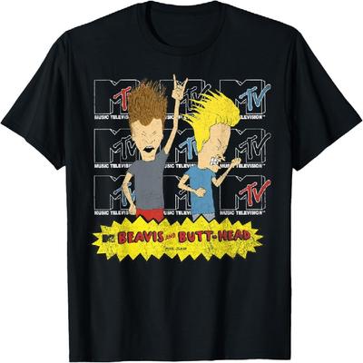 Футболка MTV с логотипами Beavis and Butt-Head Rock Out