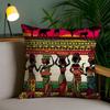 African Tribal Ethnic Style Theme Double-Sided Printed Pillow Cover Short Plush Suitable Living Rooms Sofas Throw Cushion Cover