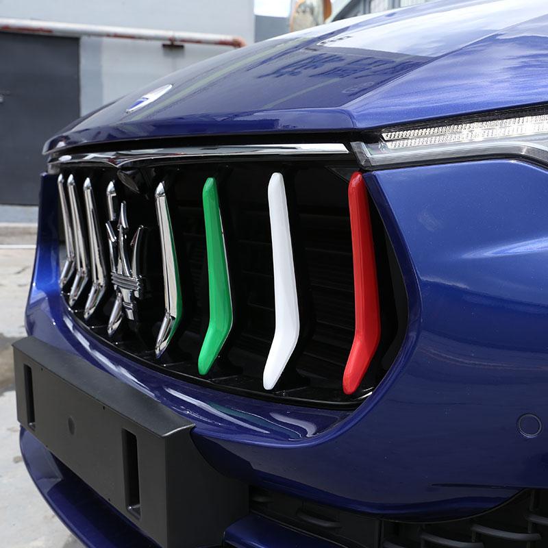 Для Maserati Levante 16-21, для Ghibli 14-17, для Quattroporte 13-16, ABS, передняя решетка автомобиля, Накладка, наклейка, автомобиль