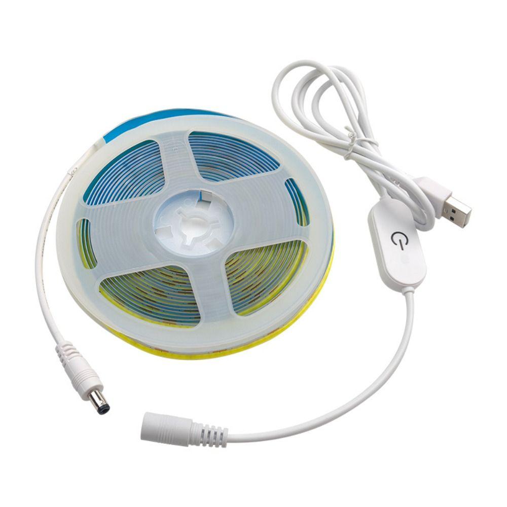 DC 5V LED Under Cabinet Light USB Powered Flexible Tape LED Strip Light 2835 LED Dimmable Control Smart Dimmer Room Decoration