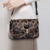 Spring and Summer Genuine Leather Women's Bag Fashionable Leopard Print One-shoulder Crossbody Bag Fashionable Small Bag