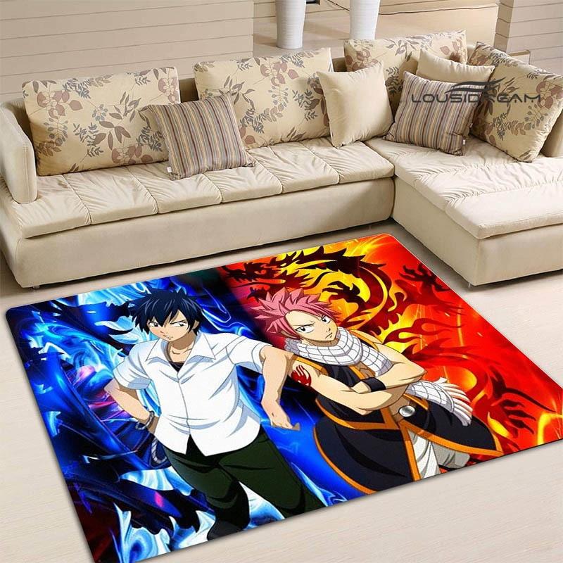 Ковер в стиле аниме «Fairy Tail», детский игровой ковер для гостиной, спальни, ковер для балкона, ванной комнаты, противоскользящий дверной коврик, реквизит для фотографий