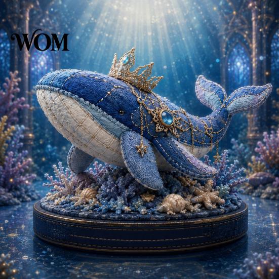Sea Animal Supplies Kit DIY Patchwork Doll Kit, Handmade Gnome Sewing Set Cloth for Home Decor, Fabric Cartoon Dragon Crafts Beginner Decorative