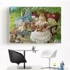Diamond Painting Cross Stitch The Little Girl and The Teddy Bear Embroidery Needlework Rhinestone