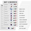 Chore Chart Memo Boards Detachable Message Board for Kids Adults RV Checklist School Home Daily Affairs Reminder with 2 Replaceable Blank Paper GZW