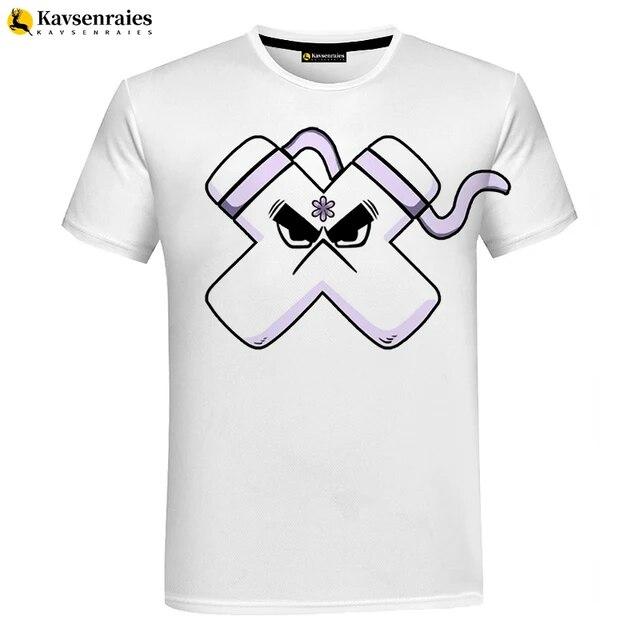 Футболка с 3D изображением алфавита, детская футболка с рисунком аниме для мальчиков и девочек, крутая уличная одежда с короткими рукавами, топы