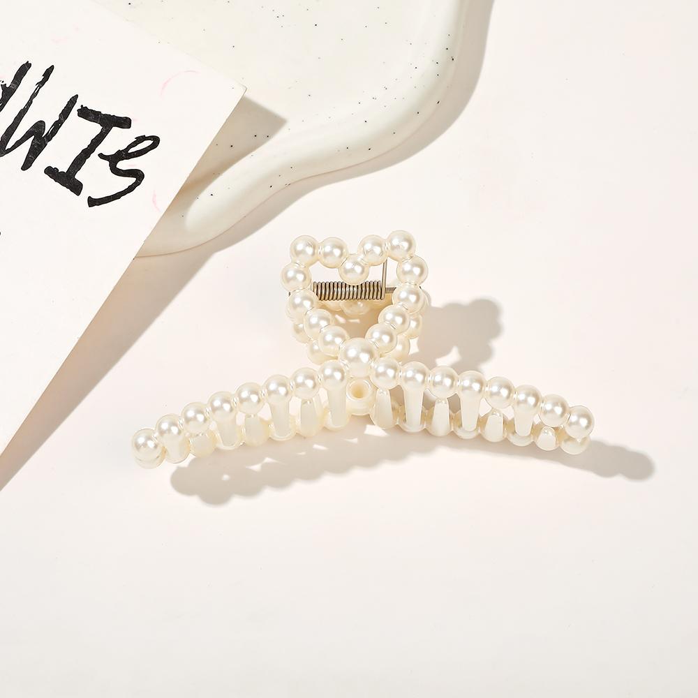 Sweet Pearl Hair Jaw Clips Accessories for Women Claw Clips for Thick and Thin Hair Barrettes for Styling and Weddings