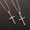 Punk Cross Cross Necklace Zircon Clavicle Chain New Pendants  for Women Men